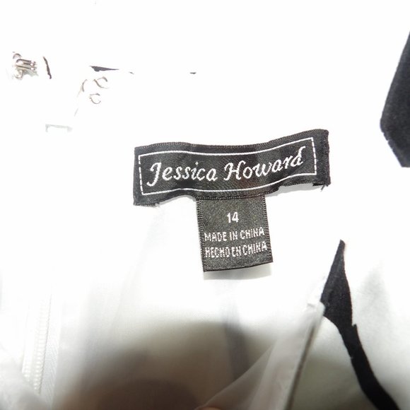 Jessica Howard Spring Floral Cotton Dress Sz 14 - Picture 5 of 8